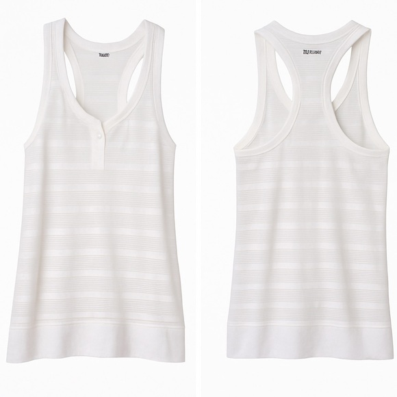 FOSSIL Y2K White Burnout Racerback Tank XS - Picture 5 of 14